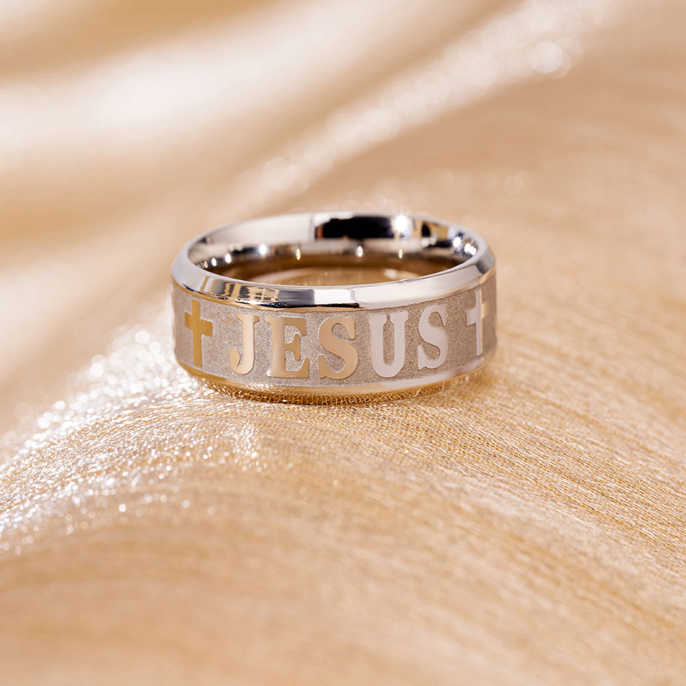 Vintage Jesus Ring Christian Gift