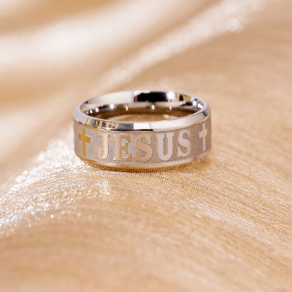 Vintage Jesus Ring Christian Gift