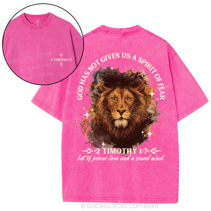 God Has Not Give Us Christian Washed T-Shirt