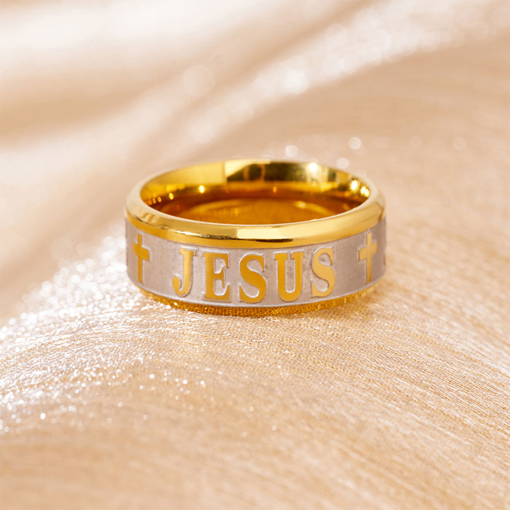 Vintage Jesus Ring Christian Gift