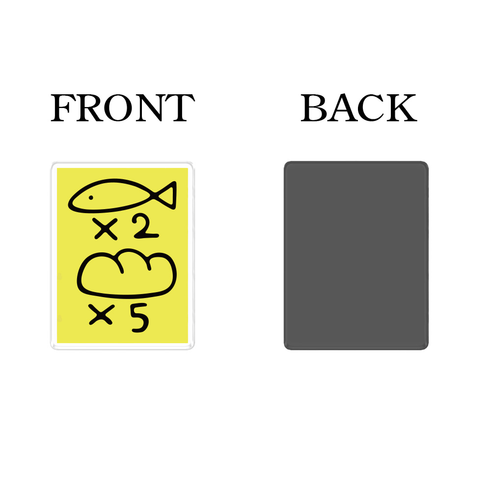 Five Loaves of Bread & Two Fish Acrylic Refrigerator Magnets