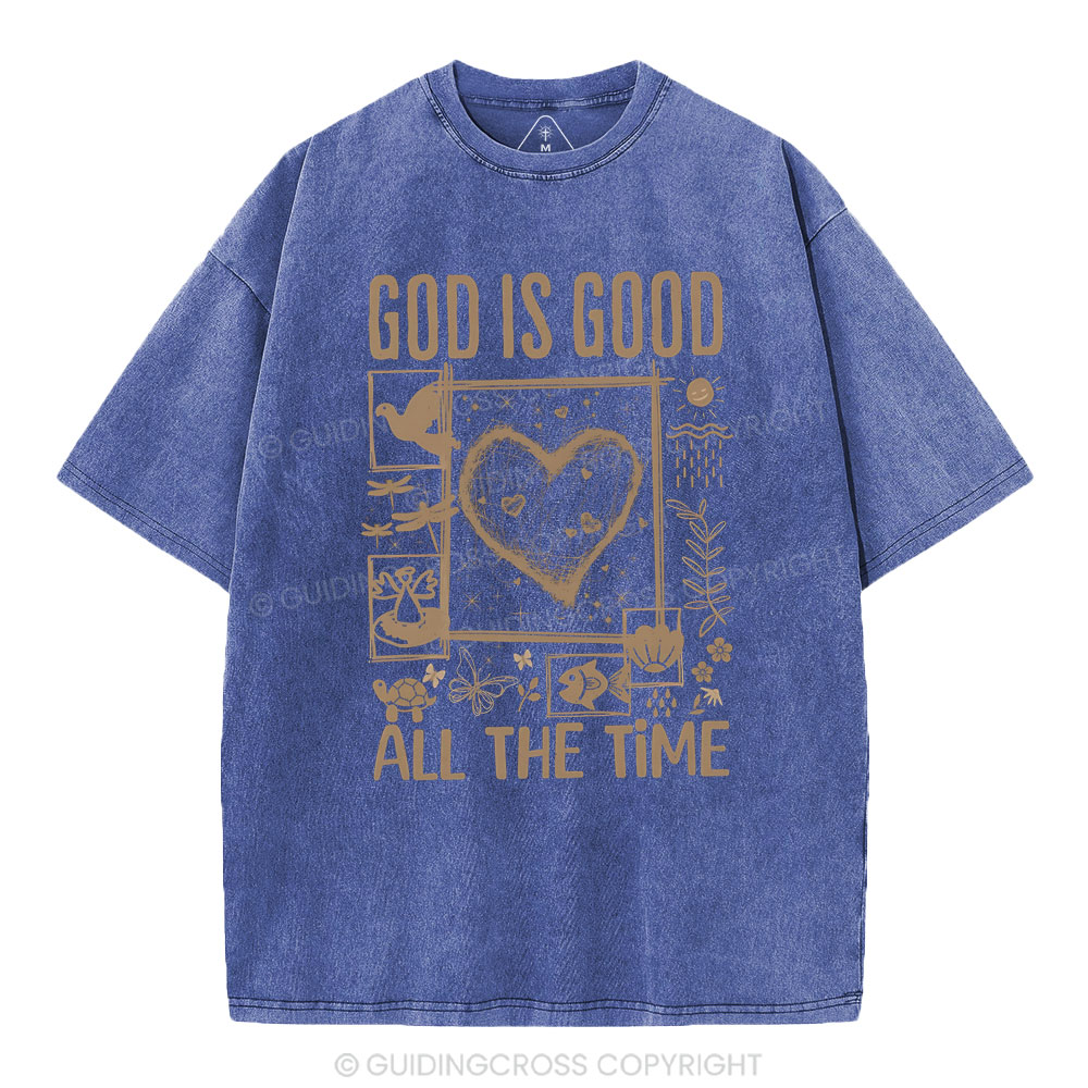 God Is Good Christian Washed T-Shirt