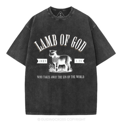 Lamb Of God Christian Washed T-Shirt