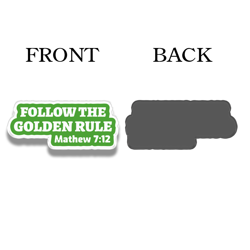 Follow The Golden Rule Acrylic Refrigerator Magnets