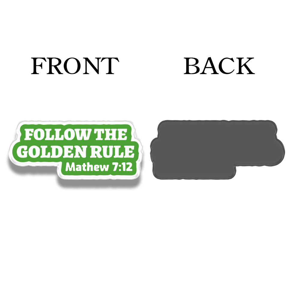 Follow The Golden Rule Acrylic Refrigerator Magnets