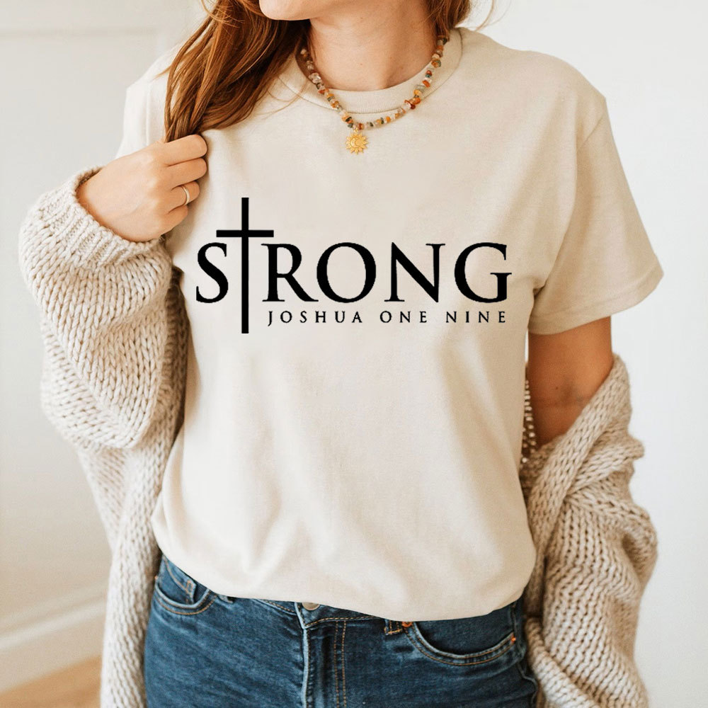 Strong Joshua One Nine Christian T-Shirt