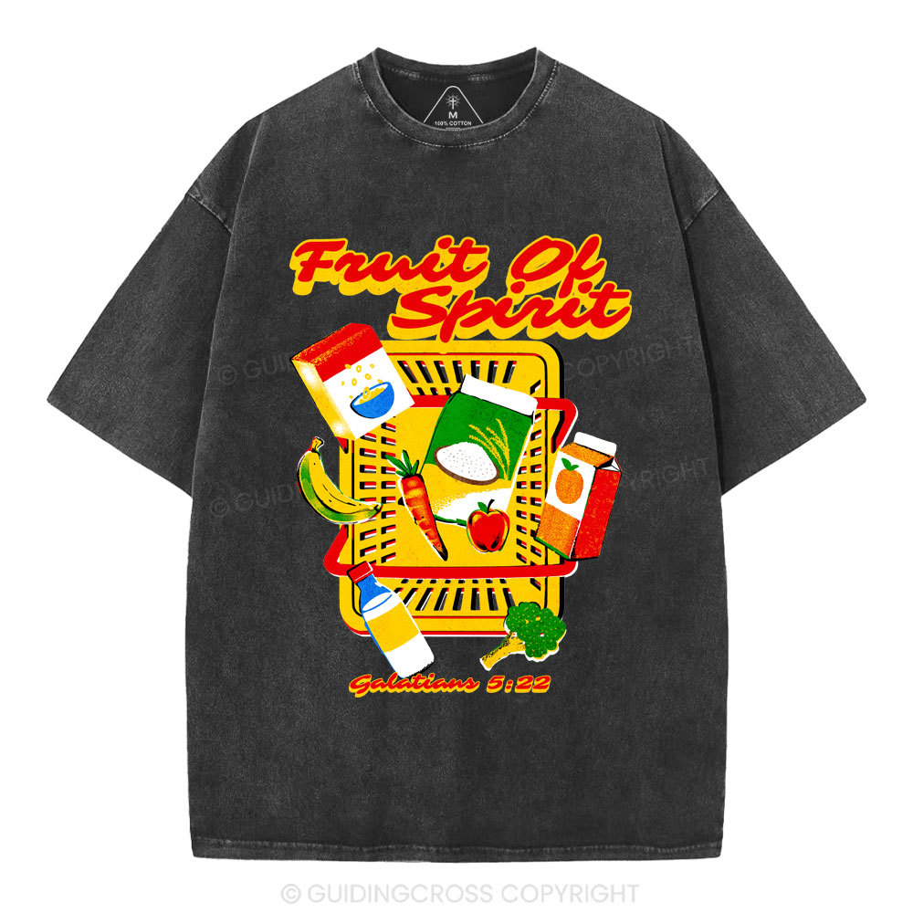 Fruit Of The Spirit Christian Washed T-Shirt
