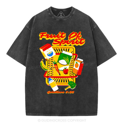 Fruit Of The Spirit Christian Washed T-Shirt