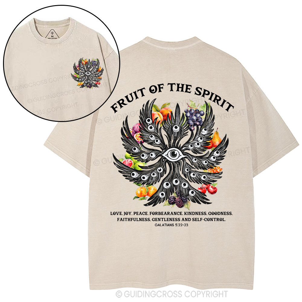 Fruit Of The Spirit Christian Washed T-Shirt