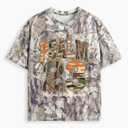 Psalm 23 Christian Camo T-Shirt