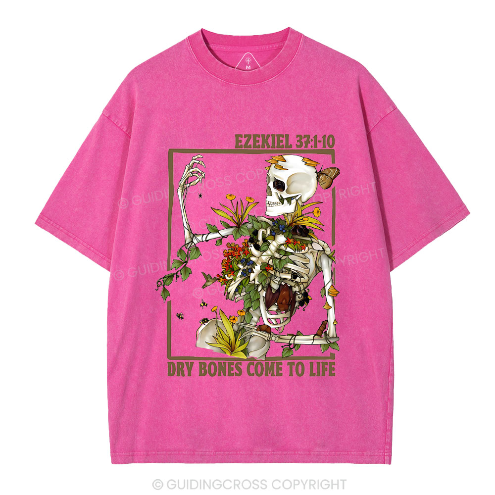 Dry Bones Come To Life Christian Washed T-Shirt