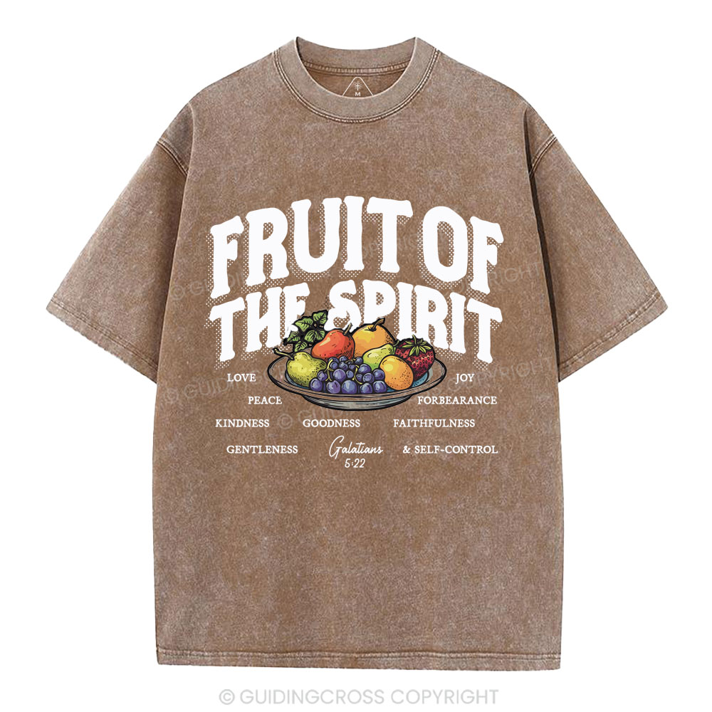 Fruit Of The Spirit Christian Washed T-Shirt