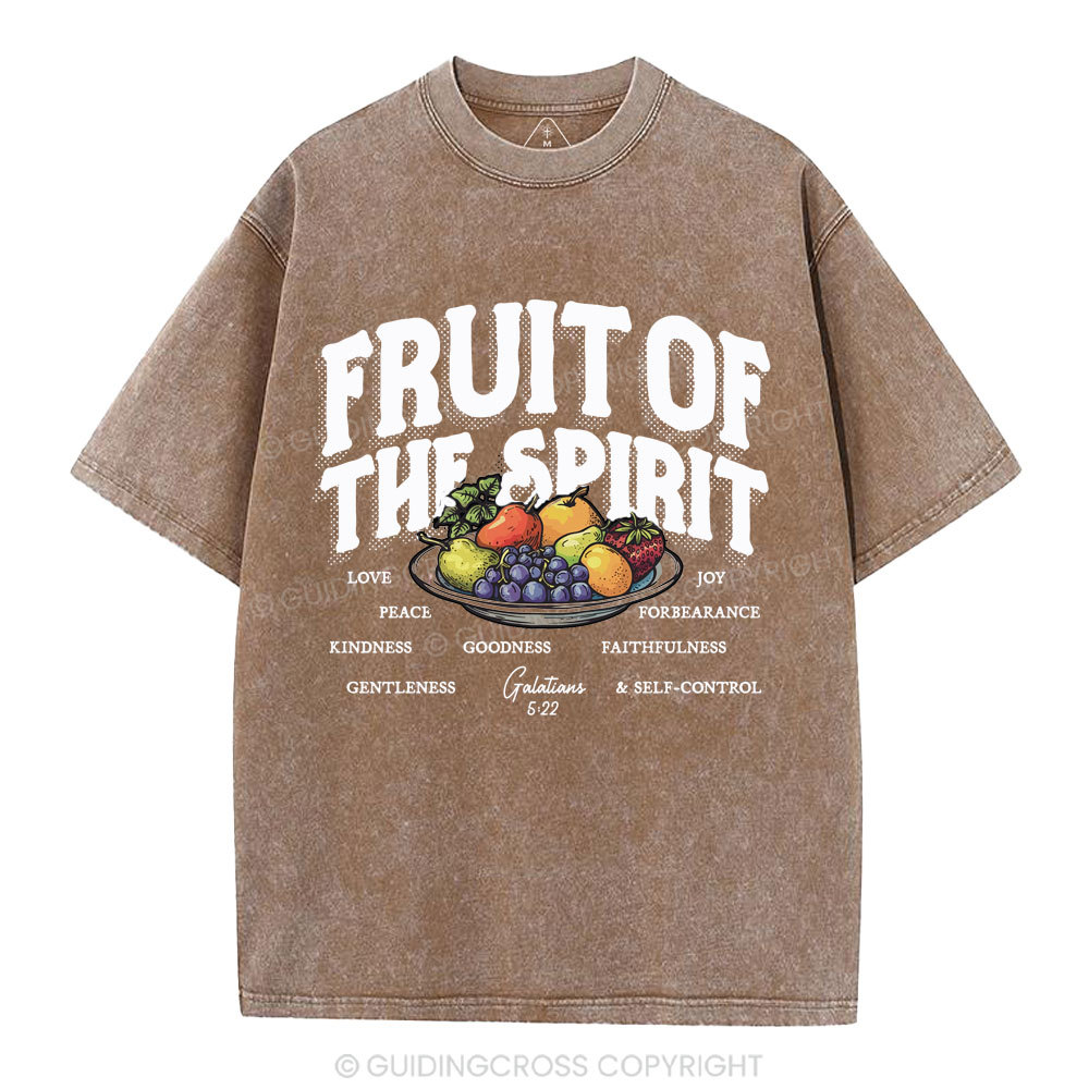 Fruit Of The Spirit Christian Washed T-Shirt