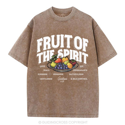 Fruit Of The Spirit Christian Washed T-Shirt