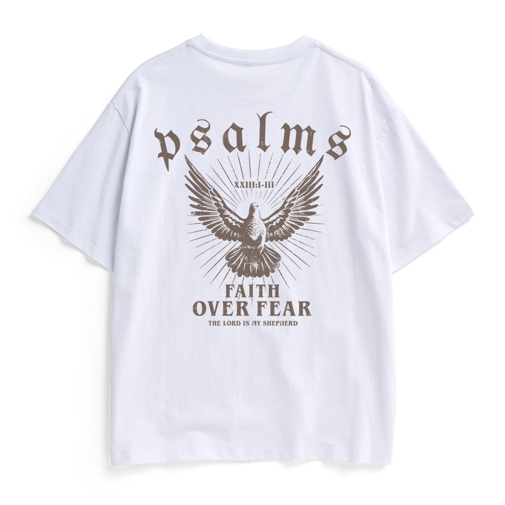 Faith Over Fear Christian Heavy Cotton T-Shirt