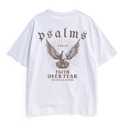 Faith Over Fear Christian Heavy Cotton T-Shirt