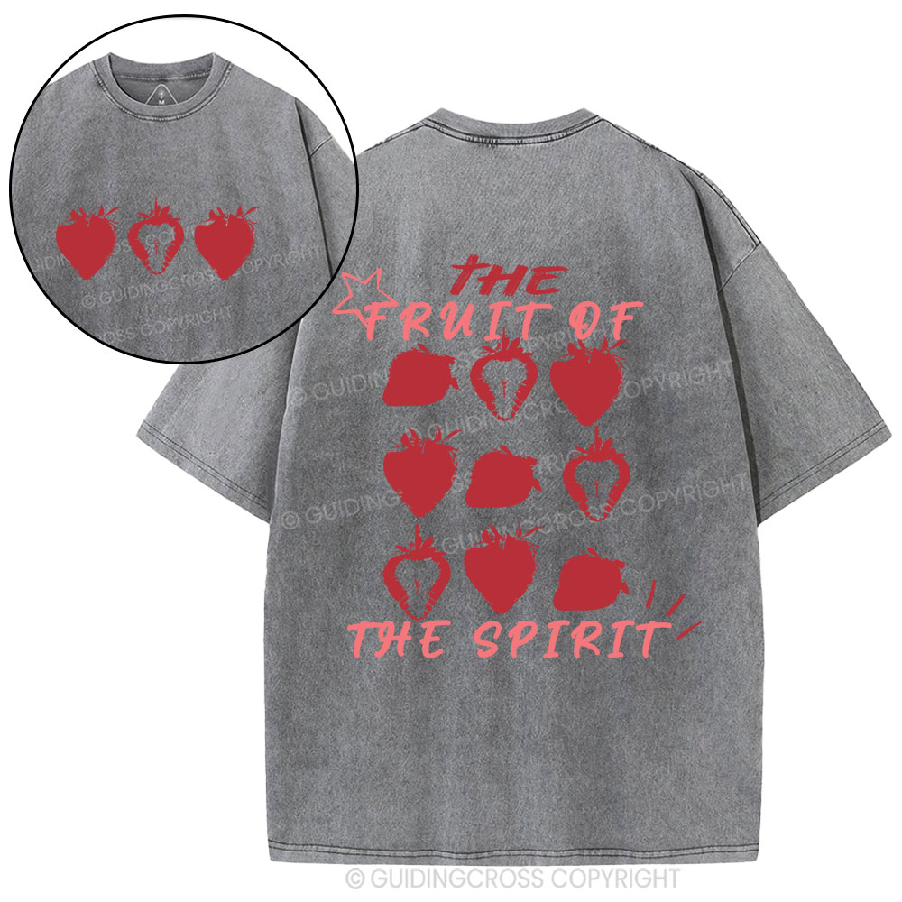 The Fruit Of The Spirit Christian Washed T-Shirt