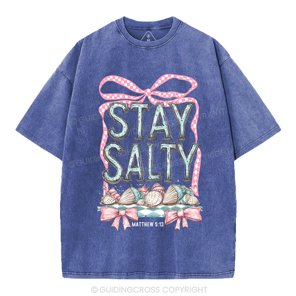 Stay Salty Christian Washed T-Shirt