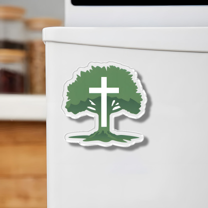 Rooted In Him Acrylic Refrigerator Magnets