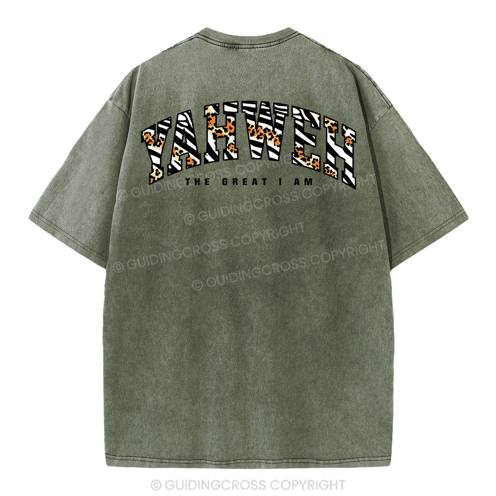 Yahweh Christian Washed T-Shirt