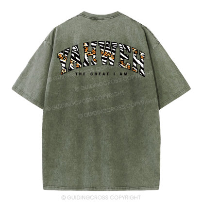 Yahweh Christian Washed T-Shirt