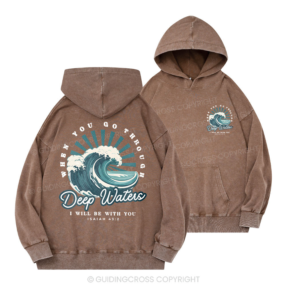 Deep Water Christian Washed Hoodie 