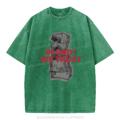 In God We Trust Christian Washed T-Shirt