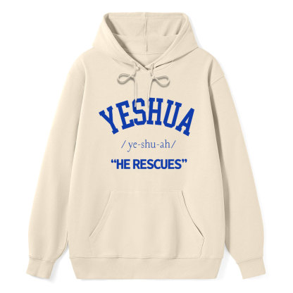 Yeshua He Rescues Classic Christian Hoodie