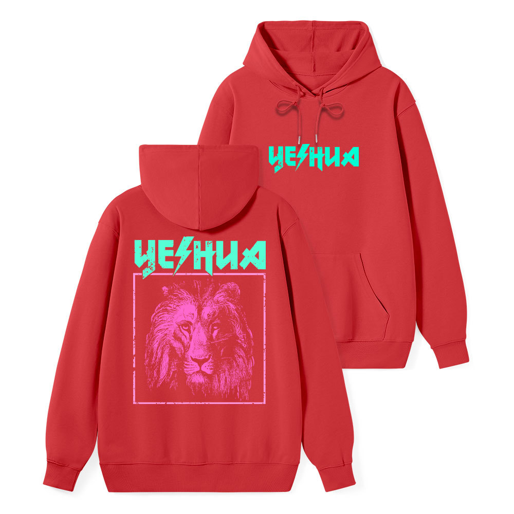 Retro Lion Yeshua Classic Christian Hoodie