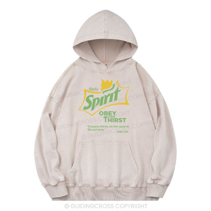 Holy Spirit Christian Washed Hoodie