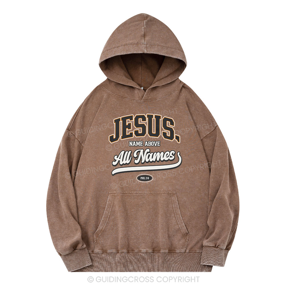 Yahweh Christian Washed Hoodie Sale - GuidingCross