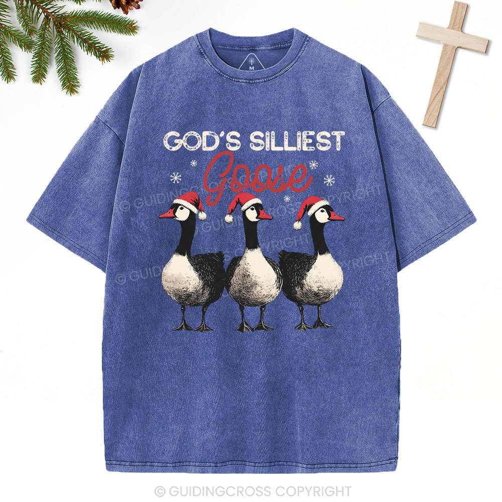 GOD’S SILLIEST Christian Washed T-Shirt