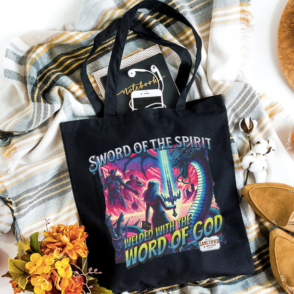 Sword Of The Spirit Christian Canvas Tote Bag