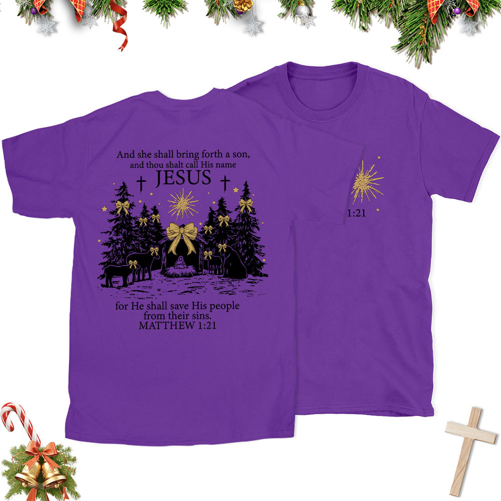 Jesus Nativity Christian Christmas T-Shirt