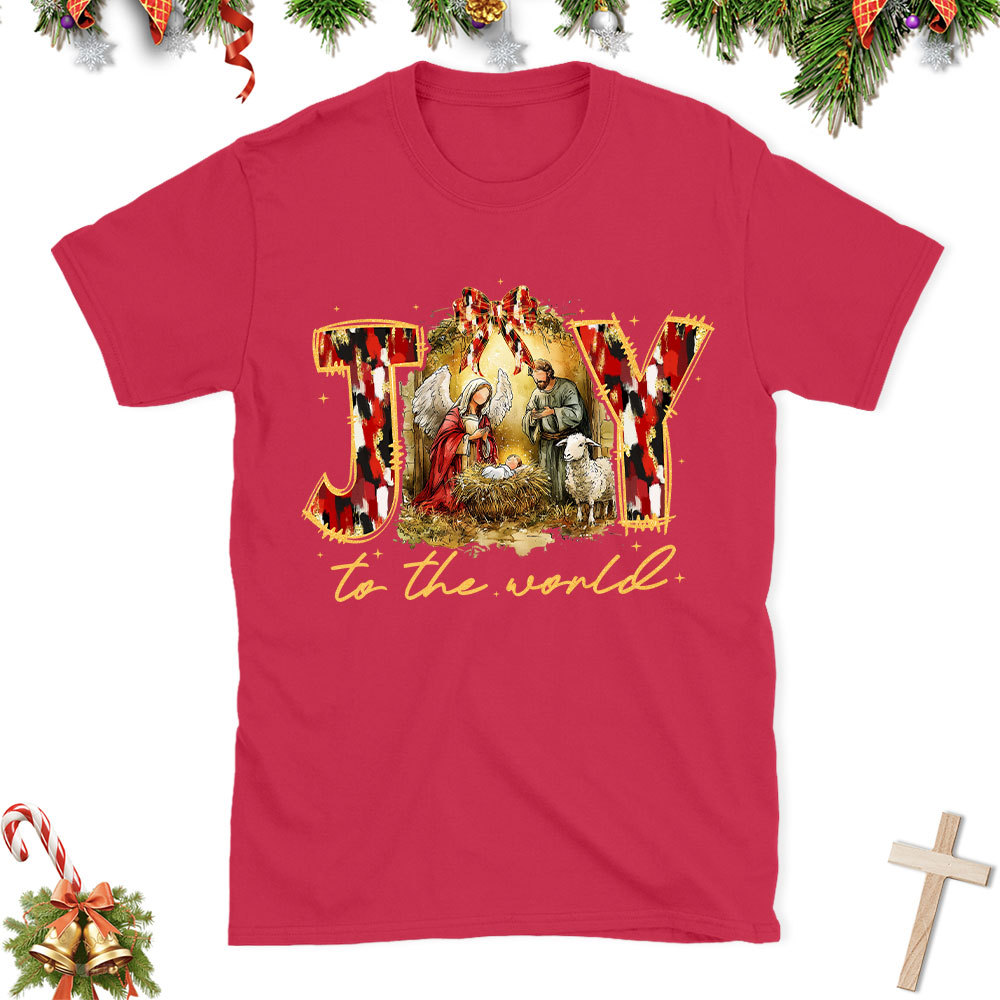 Joy To The World Christian Christmas T-Shirt