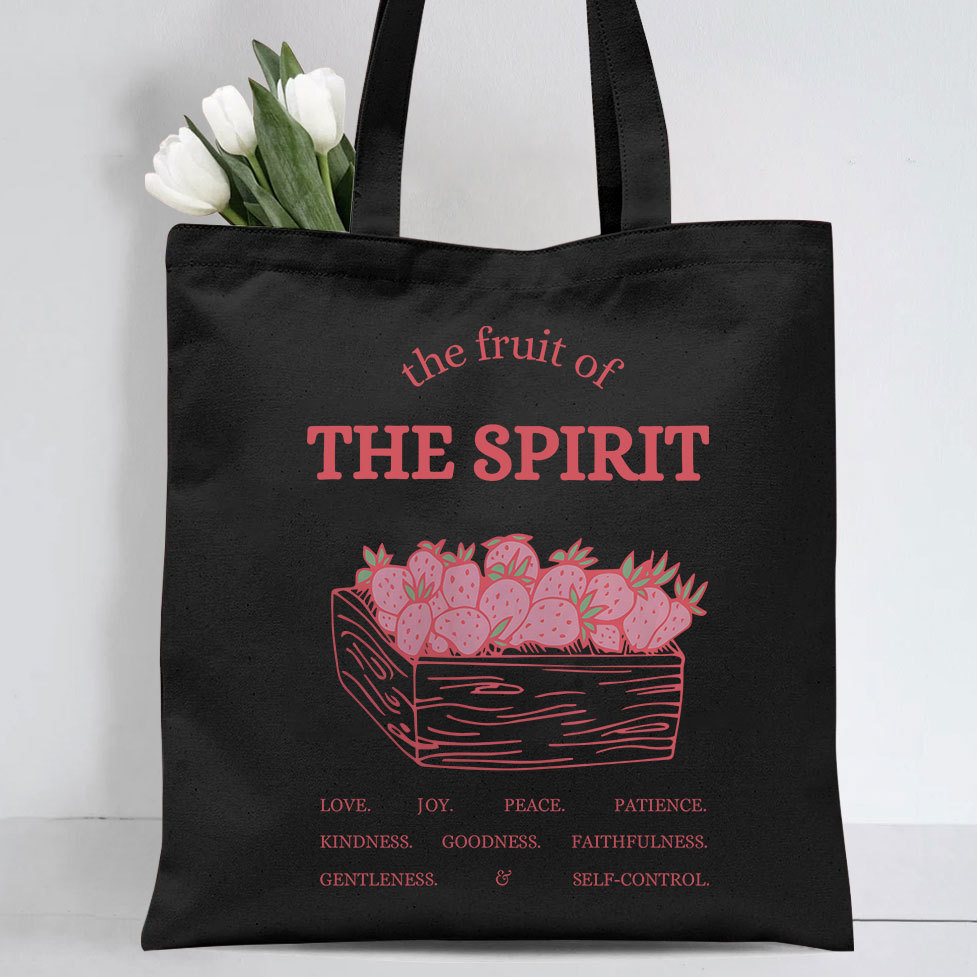 The Fruit Of The Spirit Christian Canvas Tote Bag