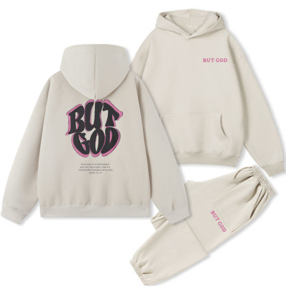 But God Christian Fleece Hoodie Set