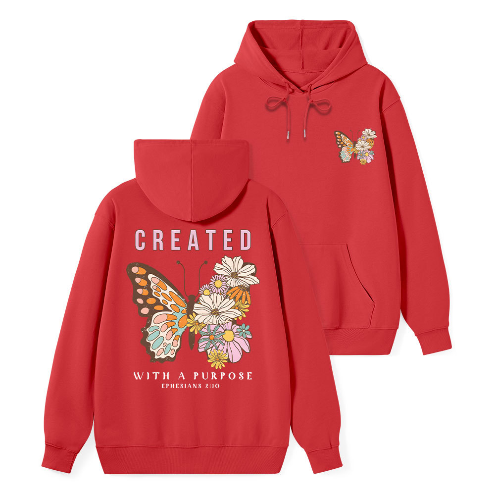 Created With Purpose Classic Christian Hoodie