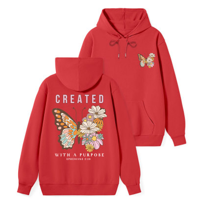 Created With Purpose Classic Christian Hoodie
