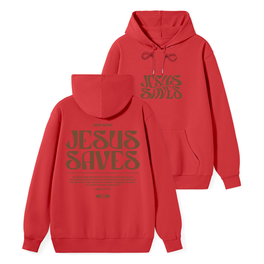 Jesus Saves Classic Christian Hoodie