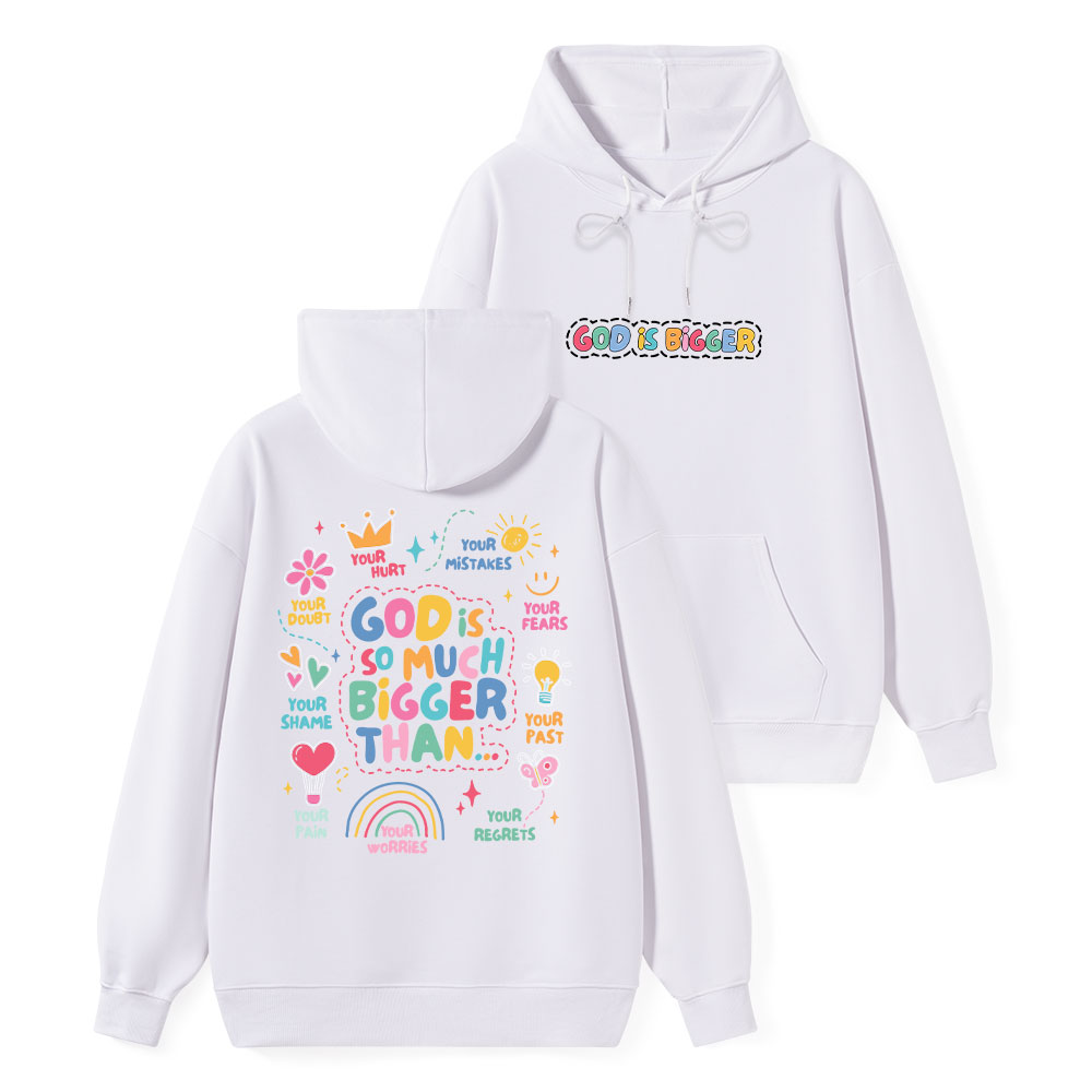God Is Bigger Classic Christian Hoodie