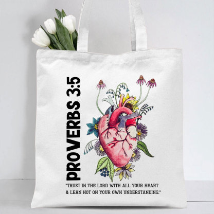 Trust In The Lord Christian Canvas Tote Bag