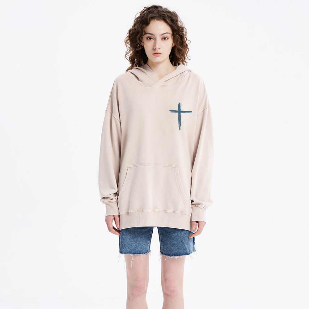 He Left The 99 To Resuce Me Christian Washed Hoodie