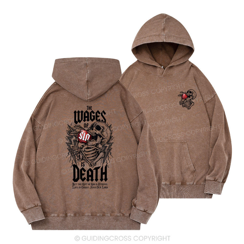 The Waves Of Sin Christian Washed Hoodie