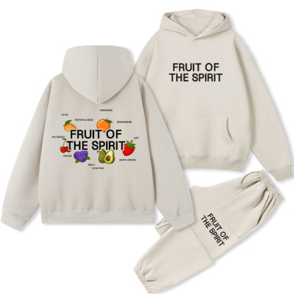 Fruit Of The Spirit Christian Fleece Hoodie Set