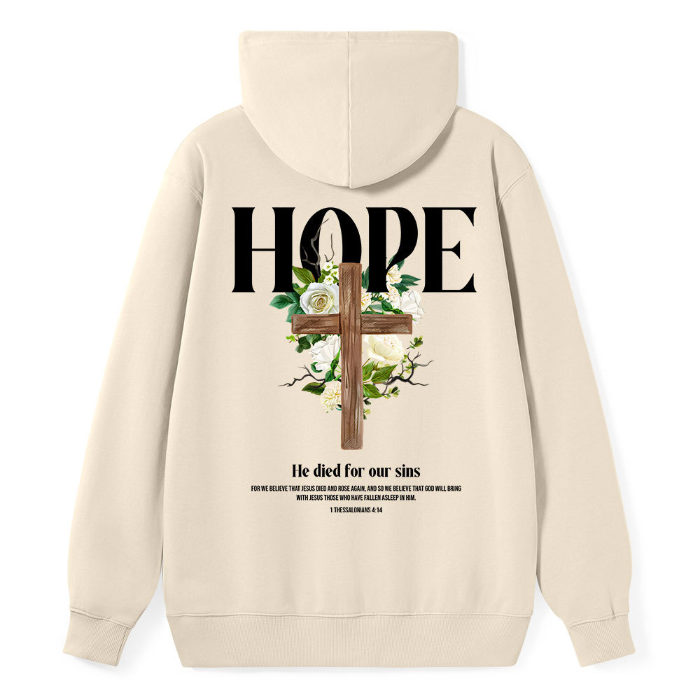 He Died For Our Sins Classic Christian Hoodie