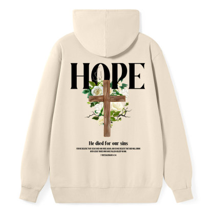 He Died For Our Sins Classic Christian Hoodie