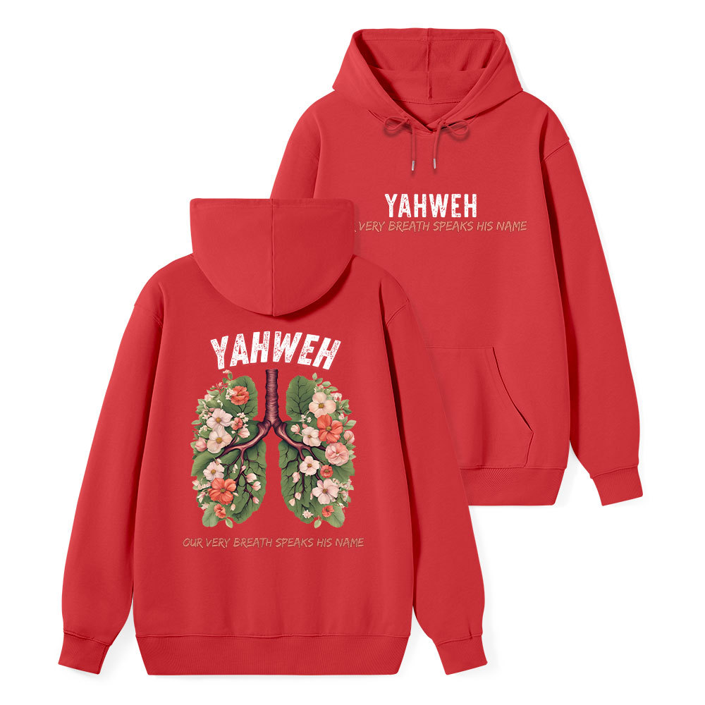Yahweh Leaf Flower Lung Classic Christian Hoodie