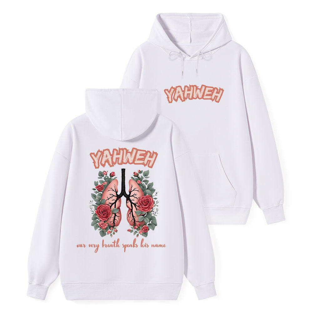 YAHWEH Our Very Breath Speaks Classic Christian Hoodie