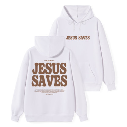Jesus Saves Classic Christian Hoodie